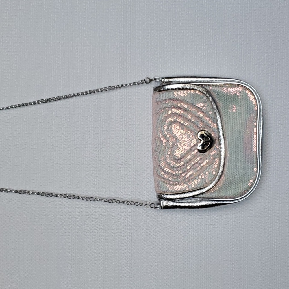 L2D Love2Design Heart Sequin Crossbody Purse